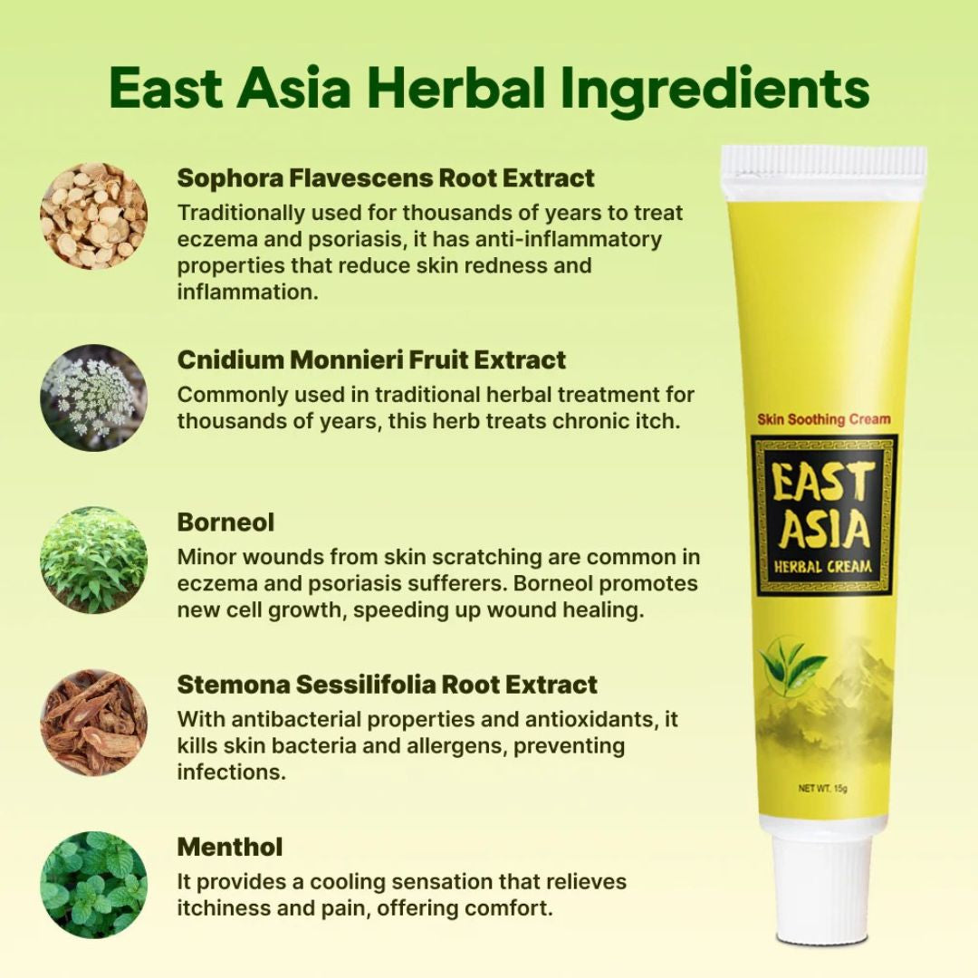 East Asia Eczema & Psoriasis Natural Herbal Cream